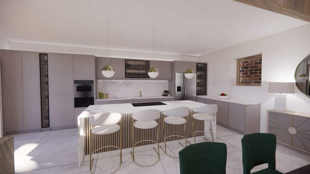 Turners Hall Barns Conversion - HH Interiors