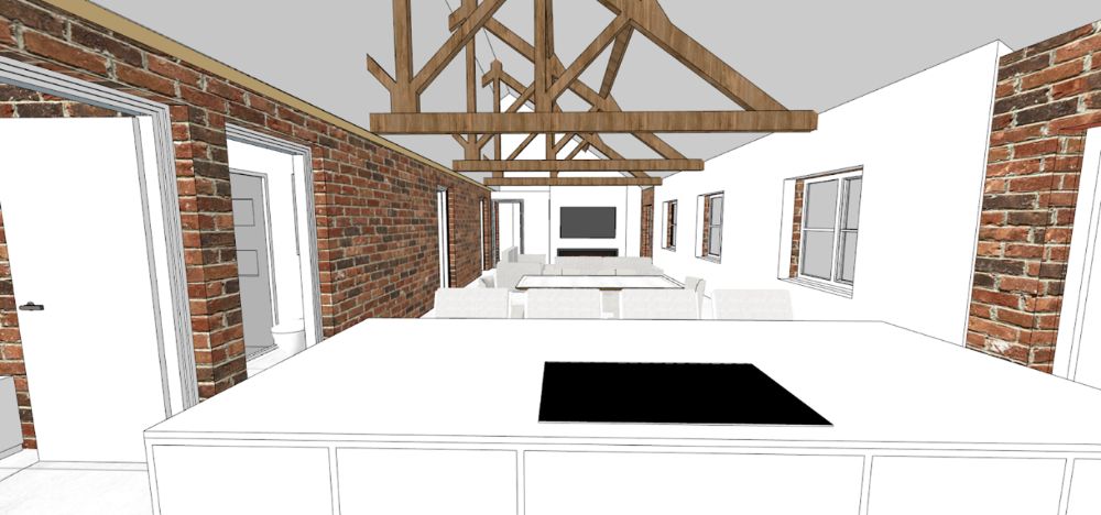 Turners Hall Barns Conversion - HH Interiors
