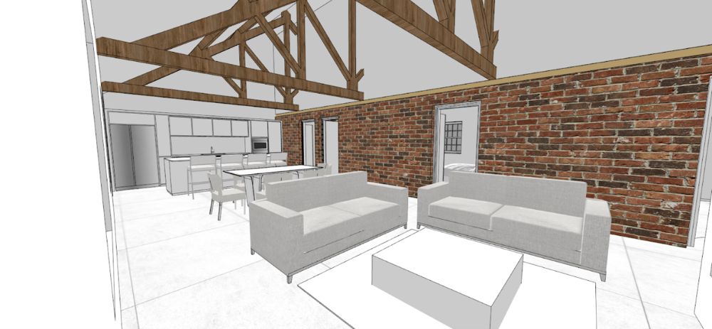 Turners Hall Barns Conversion - HH Interiors